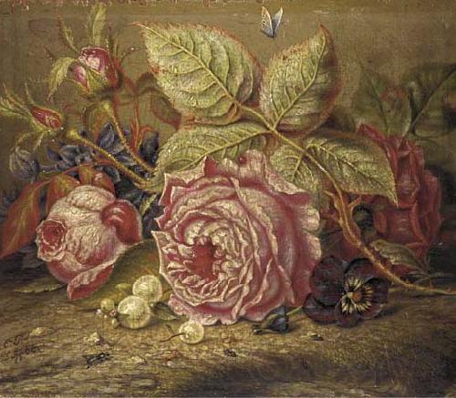 Pierre-Auguste Renoir Roses Norge oil painting art